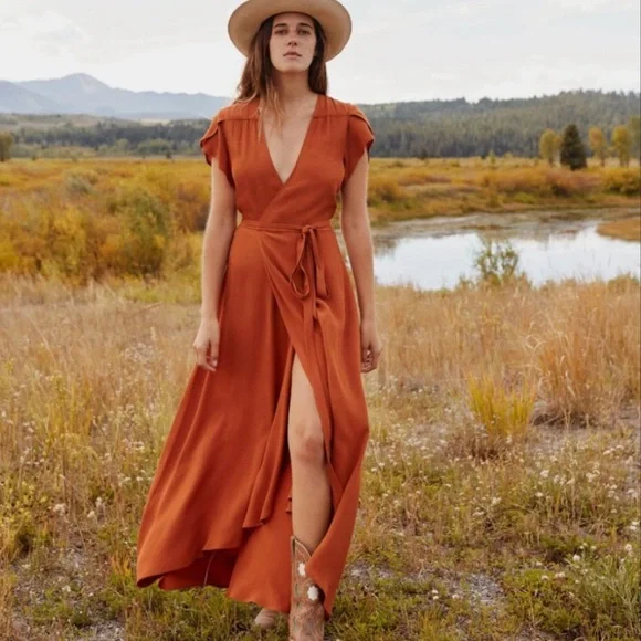 Christy Dawn | Dresses | Christy Dawn Autumn Wrap Dress In Rust M | Poshmark Christy Dawn | Dresses | Christy Dawn Autumn Wrap Dress In Rust M | Poshmark